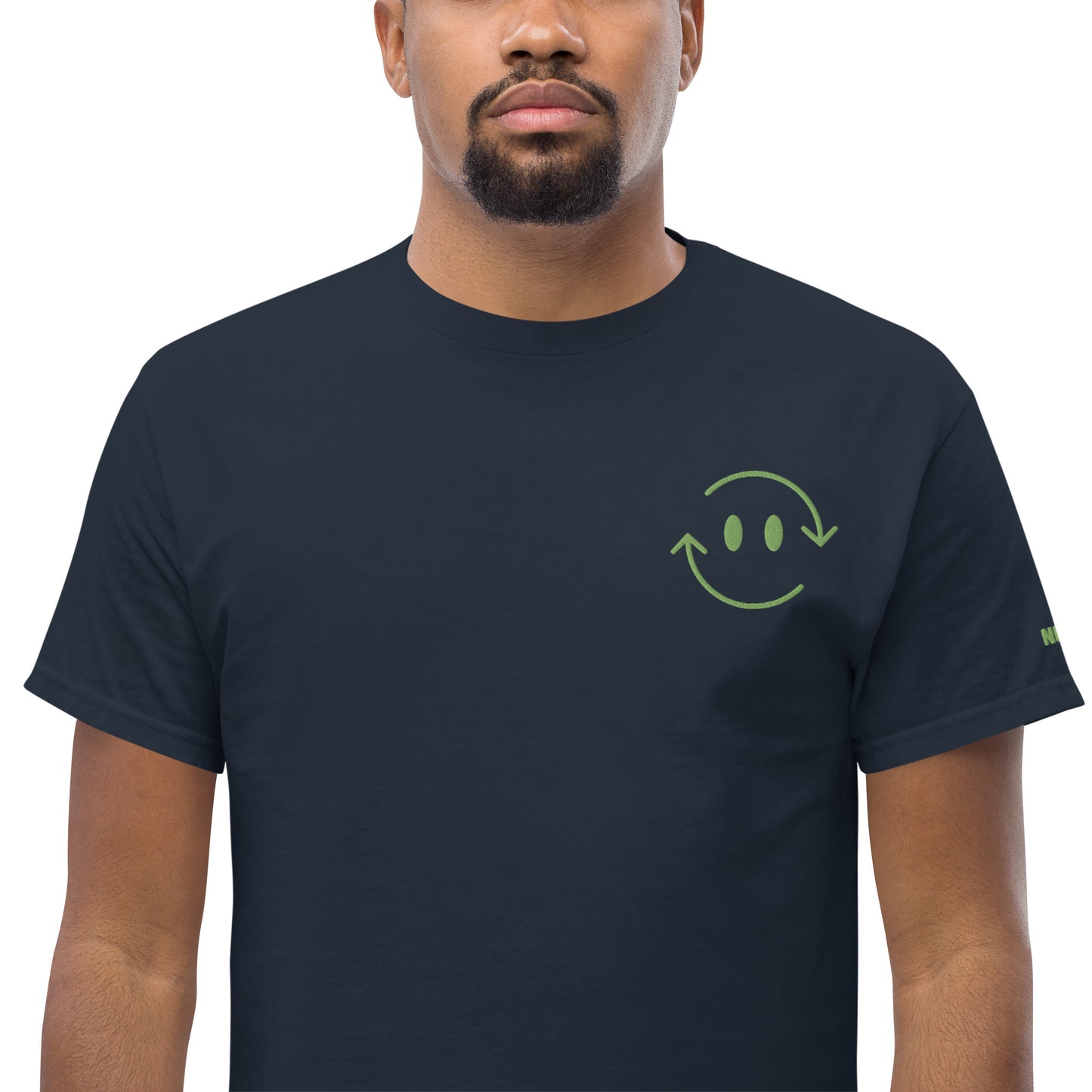 NEW-VLC - Navy w/Green - Men's classic tee