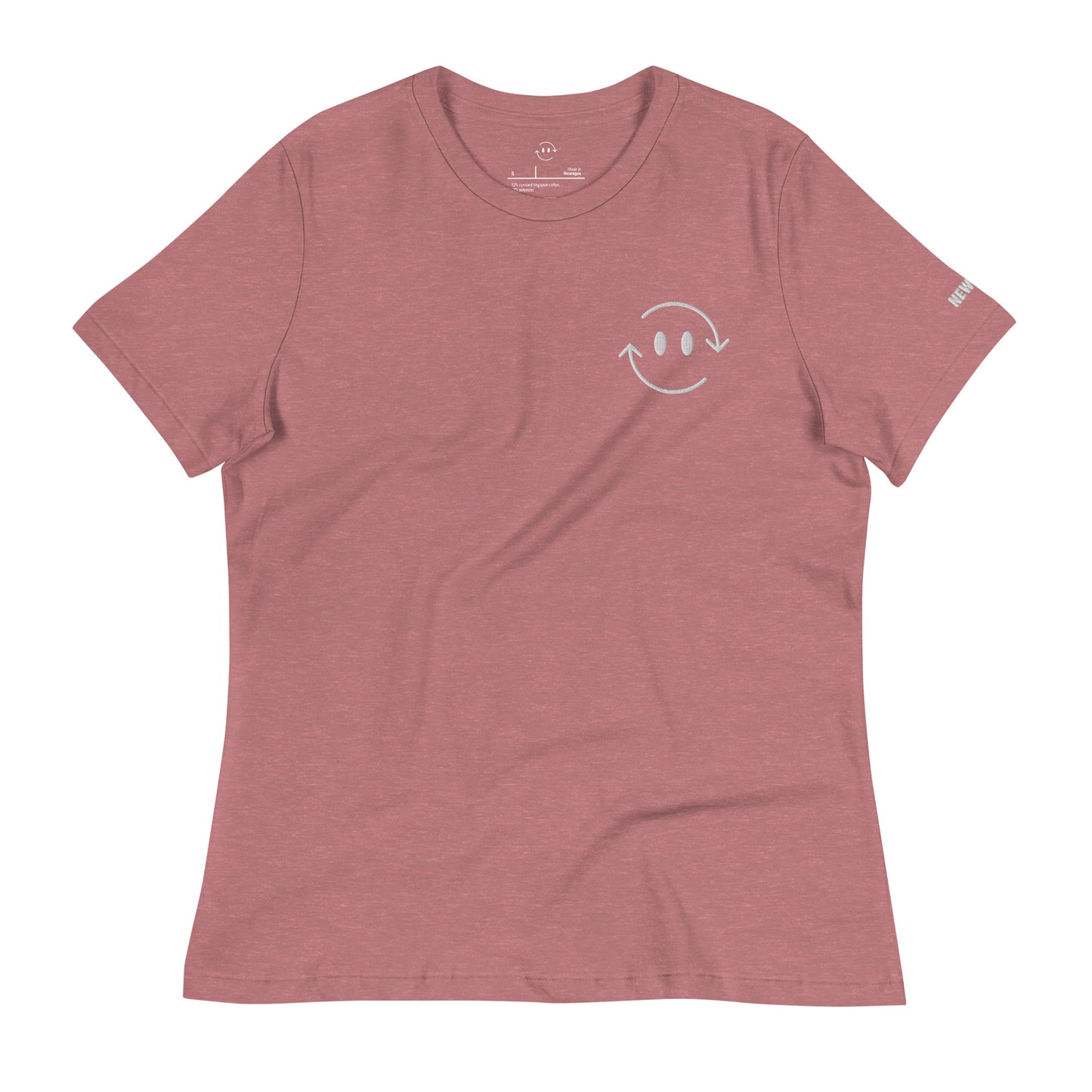 NEW-VLC Women's Mauve cotton t-shirt