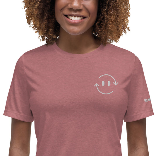 NEW-VLC Women's Mauve cotton t-shirt